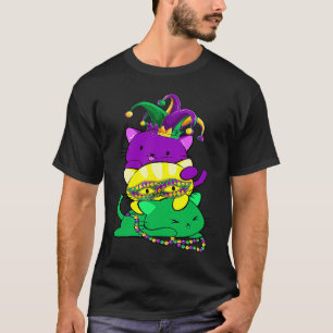 Cat Mardi Gras Men Women Boys Girls Kids T-Shirt