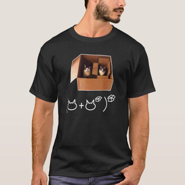 Cat mathematical equation Math T-Shirt (Front)