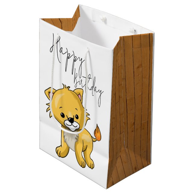 Cat Medium Gift Bag (Front Angled)