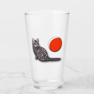 Cat Meets the Full Moon Glass