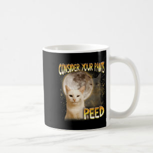 Cat Meme Cat Lover Cat Mom Funny Consider Your Pan Coffee Mug