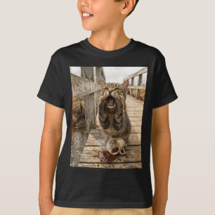Cat Meme Funny Cat Lover Meme Humour Coffee Lover T-Shirt