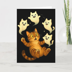 Cat Meme Funny Soky Halloween Kitty  Card