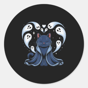 Cat Meme Wizard Soky Fantasy Kitty  Classic Round Sticker