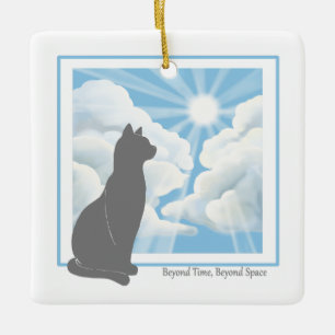 Cat Memorial Ceramic Ornament