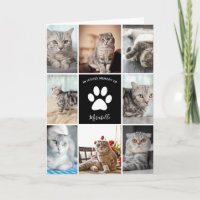 Cat Memorial Custom Photo Collage In Loving Memory