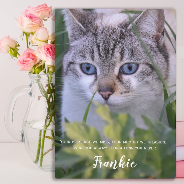 Cat Memorial Gift- Pet Loss Keepsake- Cat Sympathy Plaque (Creator Uploaded)