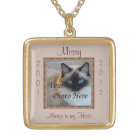 Cat Memorial Tones Brown Tones Pendentif photo per