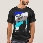 Cat Menorah Hanukkah Cute Kitten Chanukah Jewish H T-Shirt<br><div class="desc">Cat Menorah Hanukkah Cute Kitten Chanukah Jewish Holiday.</div>