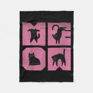 Cat - Meow Art  Fleece Blanket