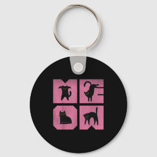 Cat - Meow Art  Keychain