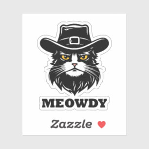 Cat Meow Howdy Funny Cat