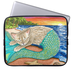 Cat Mermaid 23 Laptop Sleeve
