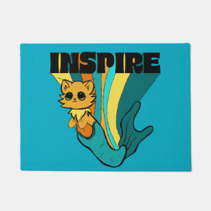 Cat Mermaid ASL Inspire Spiral Photo Notebook Doormat