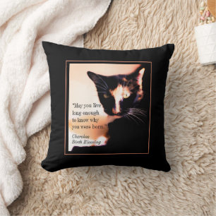 Cat Messenger Throw Pillow