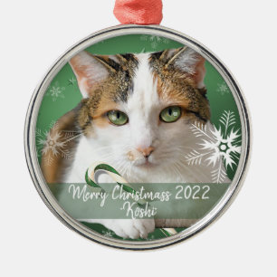 cat metal Christmas ornament Christmas decor
