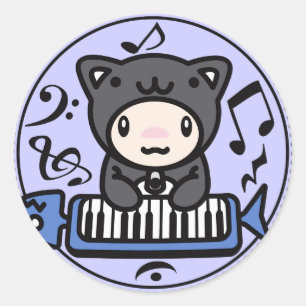 Cat_Method Classic Round Sticker