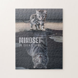 Cat Mindset Is Everything Jigsaw Puzzle