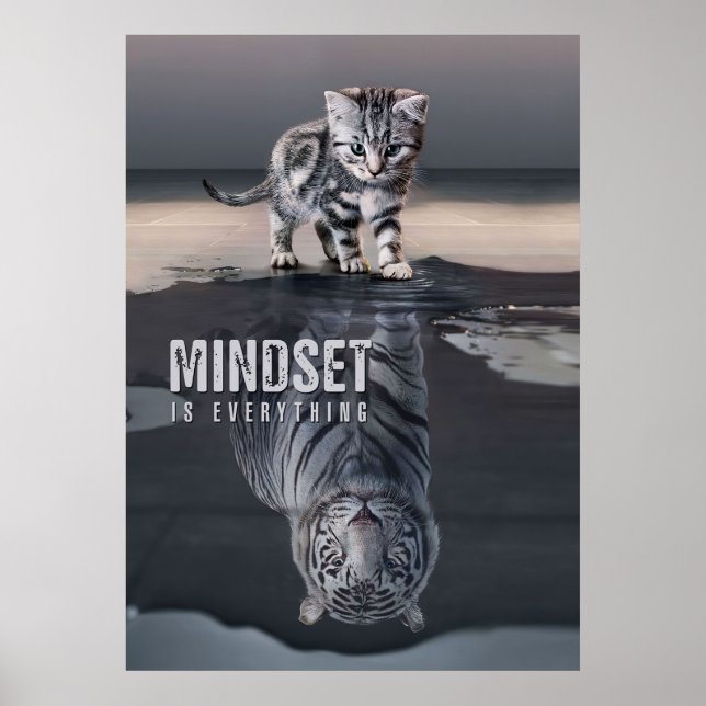 Cat Mindset Is Everything Poster (Front)
