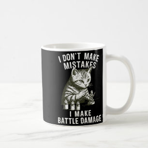 Cat Miniature Painter Battle Damage Funny Miniatur Coffee Mug