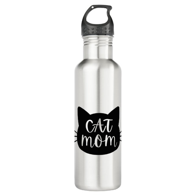 Cat Mom 710 Ml Water Bottle (Front)