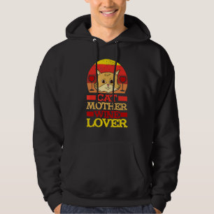 Cat Mom And Wine Wine Tasting Drinking Hoodie