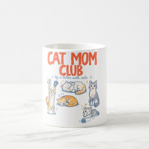 Cat Mom , Cat Mama Coffee , Funny Cat Lover , Cat  Mug
