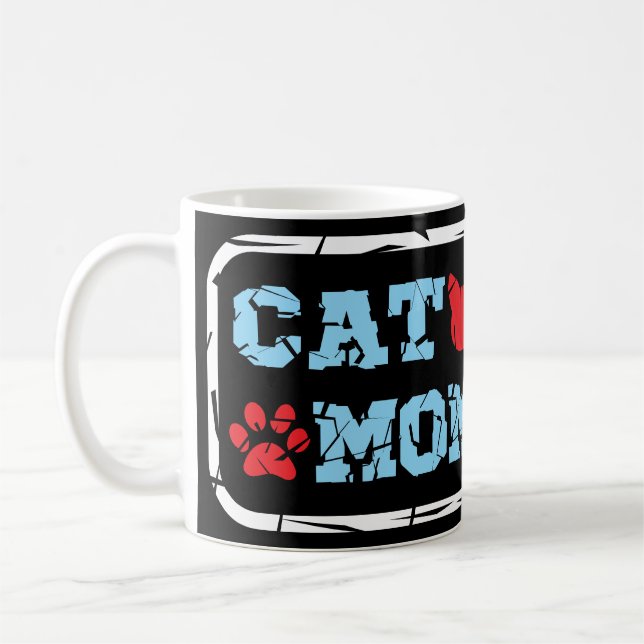 Cat Mom Coffee Mug (Left)