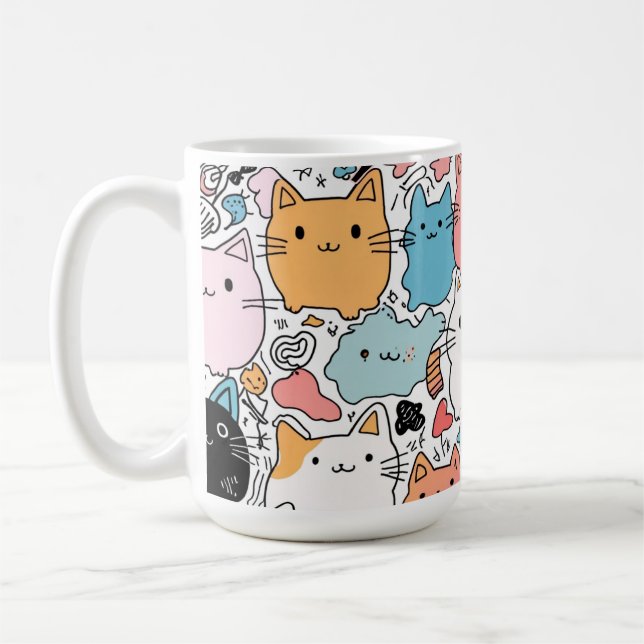 cat mom coffee mug (Left)