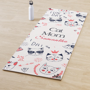 Cat-Mom Customizable Yoga Mat