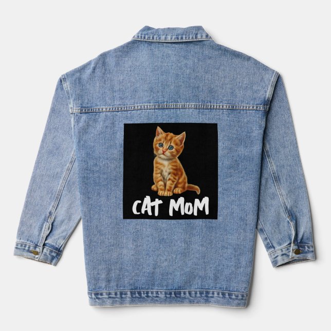 CAT MOM CUT GINGER Denim Jean Veste (Verso)