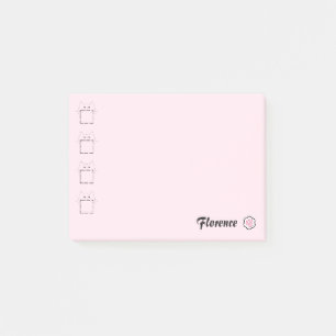 Cat Mom Cute Cat Paw Pink Post-it Notes