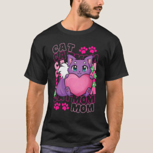 Cat Mom Cute Cat Paws Kitten Purrfectly Adoption T-Shirt