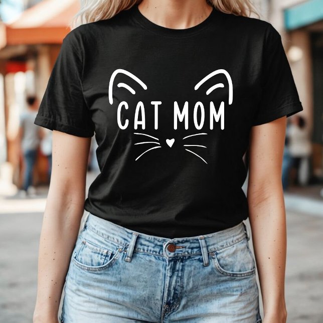 Cat Mom | Cute Fun Cat Lover Mom T-Shirt (Creator Uploaded)