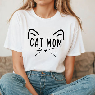 Cat Mom Cute Fun Cat Lover Mom Tri-Blend Shirt