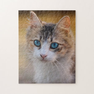 Cat Mom Dad Kitty Lover Custom Photo Personalized Jigsaw Puzzle