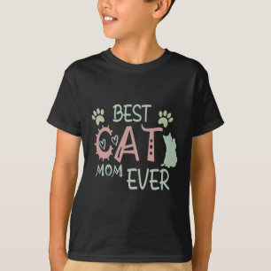 Cat Mom Ever Cute Meow First Mothers Day  T-Shirt