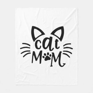 Cat Mom            Fleece Blanket