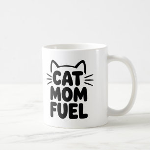 Cat Mom Fuel Coffee Mug – Funny Cat Parent Gift