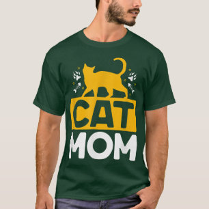 Cat Mom Funny Cats Lovers Moms  T-Shirt