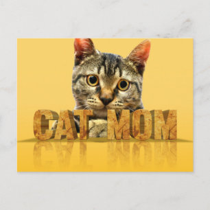Cat mom gift cat mom shirt best cat mom ever postcard