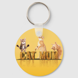 Cat Mom Gift   Cat mom shirt   Cat lover gift Keychain