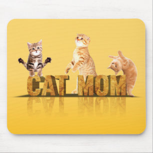 Cat Mom Gift Cat mom shirt Cat lover gift Mouse Pad