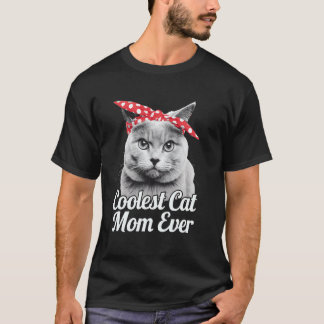 Cat Mom Gift for Women Funny Cat Lover Mama Kitty T-Shirt