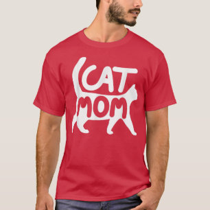 Cat Mom Gifts Design Funny Cat Mom Modern Mother M T-Shirt