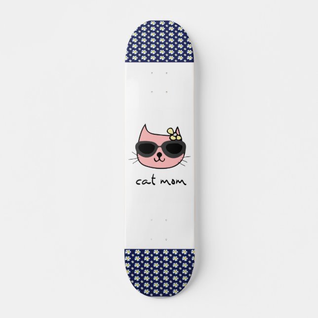 CAT MOM GIRLS SKATEBOARD DECK (Front)