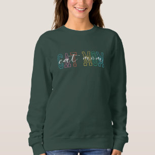 Cat Mom Graphic Trendy and Colourful Design lovers Sweatshirt