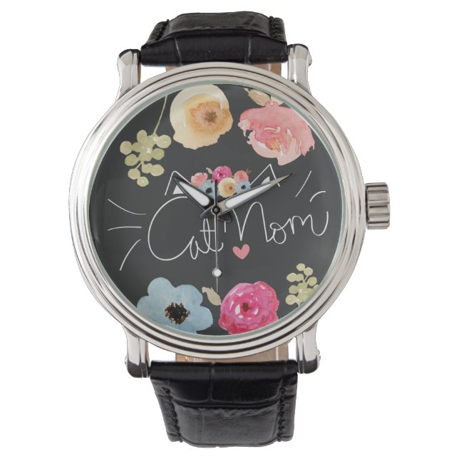 Cat Mom Hand drawn for the Cat Lovers Watch (Front)