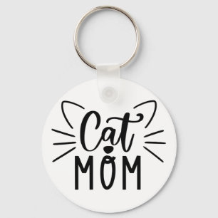Cat Mom Keychain