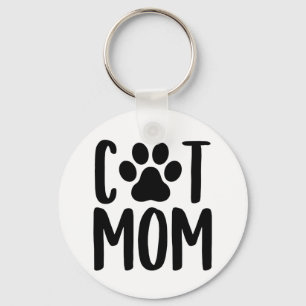 Cat Mom Keychain